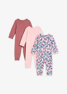 Baby pyjama onesie (set van 3), bonprix