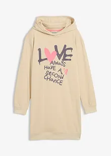 Sweatjurk met capuchon van biologisch katoen, bonprix