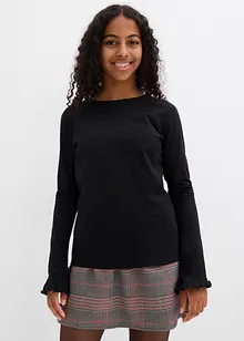Longsleeve in een elastische katoenmix, bonprix