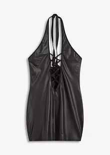 Sexy halter jurk in wetlook, bonprix