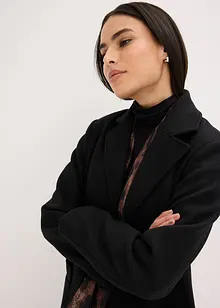 Lange jas in wollen look, bonprix