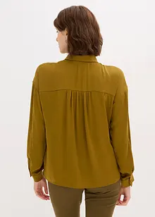 Overhemdblouse van soepel satijn, bonprix