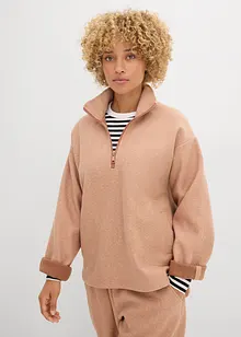Oversized fleece trui, bonprix