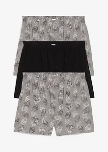 Wijde boxershorts van biologisch katoen (3-pack), bonprix