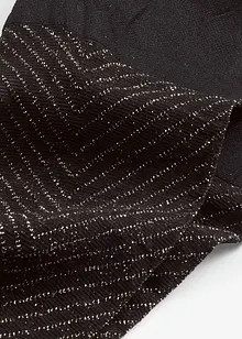 Transparante panty met glitterpatroon, 20 DEN, bonprix