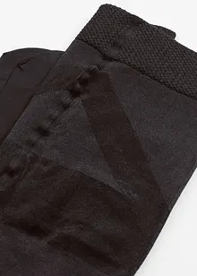 Semi-transparante panty met comfortabele boord + lichte compressie, 30 DEN, bonprix