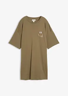 Oversized longshirt van biologisch katoen, bonprix