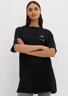 Oversized longshirt van biologisch katoen, bonprix