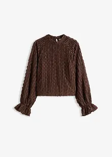 Blouse van gestructureerd materiaal, bonprix