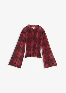 Blouse met smokwerk, bonprix