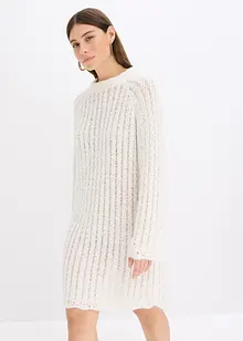 Gebreide minijurk met satijnen strik, bonprix