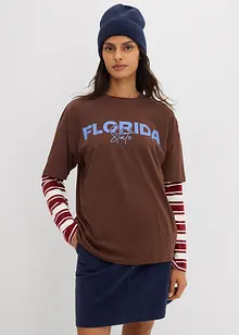 Oversized T-shirt van puur biologisch katoen, bonprix