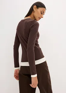 Longsleeve in een katoenmix, bonprix