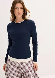 Longsleeve in een katoenmix, bonprix