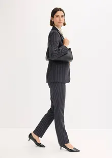 Damespak met krijtstrepen (2-dlg.), bonprix