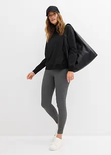 Warm thermoshirt van fleece met col, bonprix