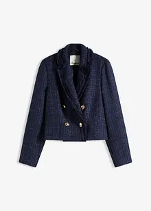 Bouclé blazer met decoratieve knopen, bonprix