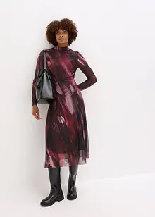 Midi jurk van zachte mesh, bonprix