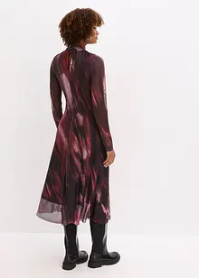 Midi jurk van zachte mesh, bonprix