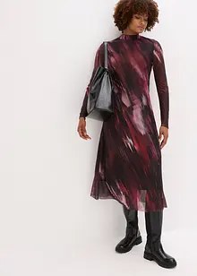 Midi jurk van zachte mesh, bonprix