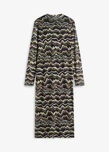 Midi jurk van zacht mesh, bonprix