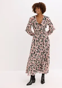 Jurk van chiffon met volants, bonprix