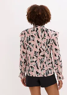 Chiffon blouse met volants, bonprix