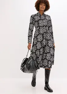 Midi jurk van soepele viscose, bonprix