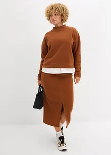 Fleece trui, bonprix