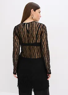 Korte kanten jurk, bonprix