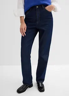 Long straight jeans van biologisch katoen, high waist, bonprix