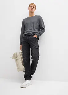 Longsleeve in gewassen look (set van 2), bonprix