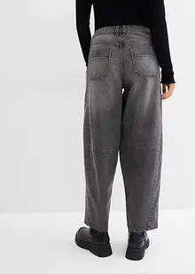 Barrel jeans mid waist, bonprix
