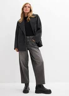 Barrel jeans mid waist, bonprix