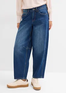 Barrel jeans mid waist, bonprix