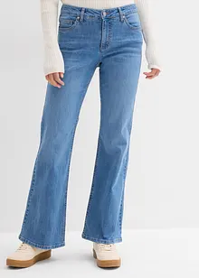 Flared jeans mid waist, bonprix