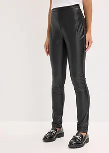 Imitatieleren broek in Punto di Roma mix, bonprix