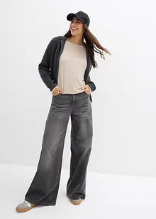 Oversized shirt in een soepele viscose-elastanmix, bonprix