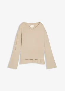 Oversized shirt in een soepele viscose-elastanmix, bonprix