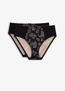 Maxislip met sierlijk kant (set van 2), bonprix