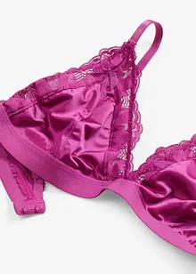 Bralette van glanzend materiaal, bonprix