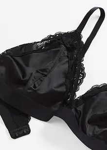 Bralette van glanzend materiaal, bonprix