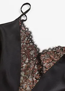 Satijnen slipdress met glanseffect, bonprix