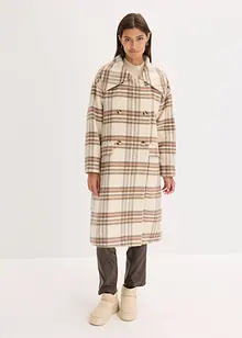 Lange oversized jas in een zachte wolmix, bonprix
