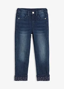 Meisjes thermojeans met jersey voering, slim fit, bonprix