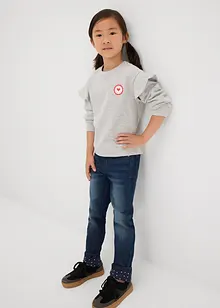 Meisjes thermojeans met jersey voering, slim fit, bonprix