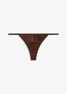 Tanga string van glanzend materiaal, bonprix