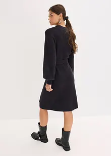 Gebreide jurk met ballonmouwen, bonprix