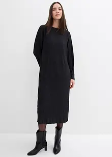 Midi jurk van gestructureerde crinkle, bonprix