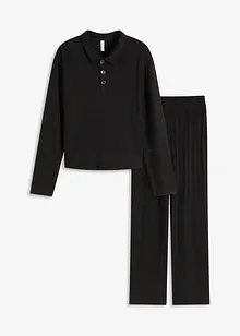 Oversized huispak van zacht ribmateriaal, bonprix